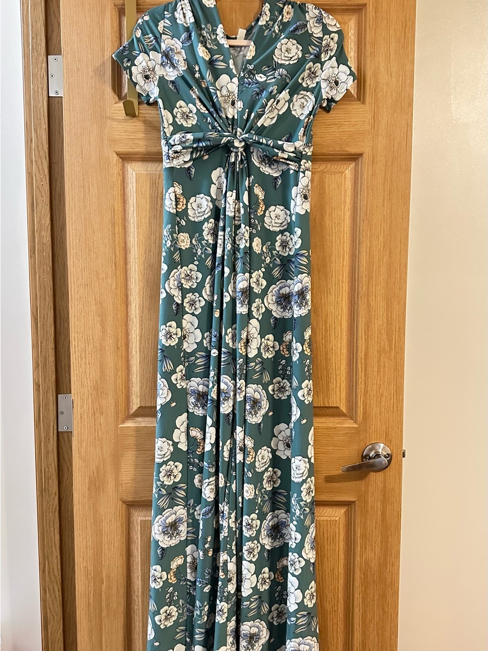 Flamingo Urban- Floral Green Maxi Dress